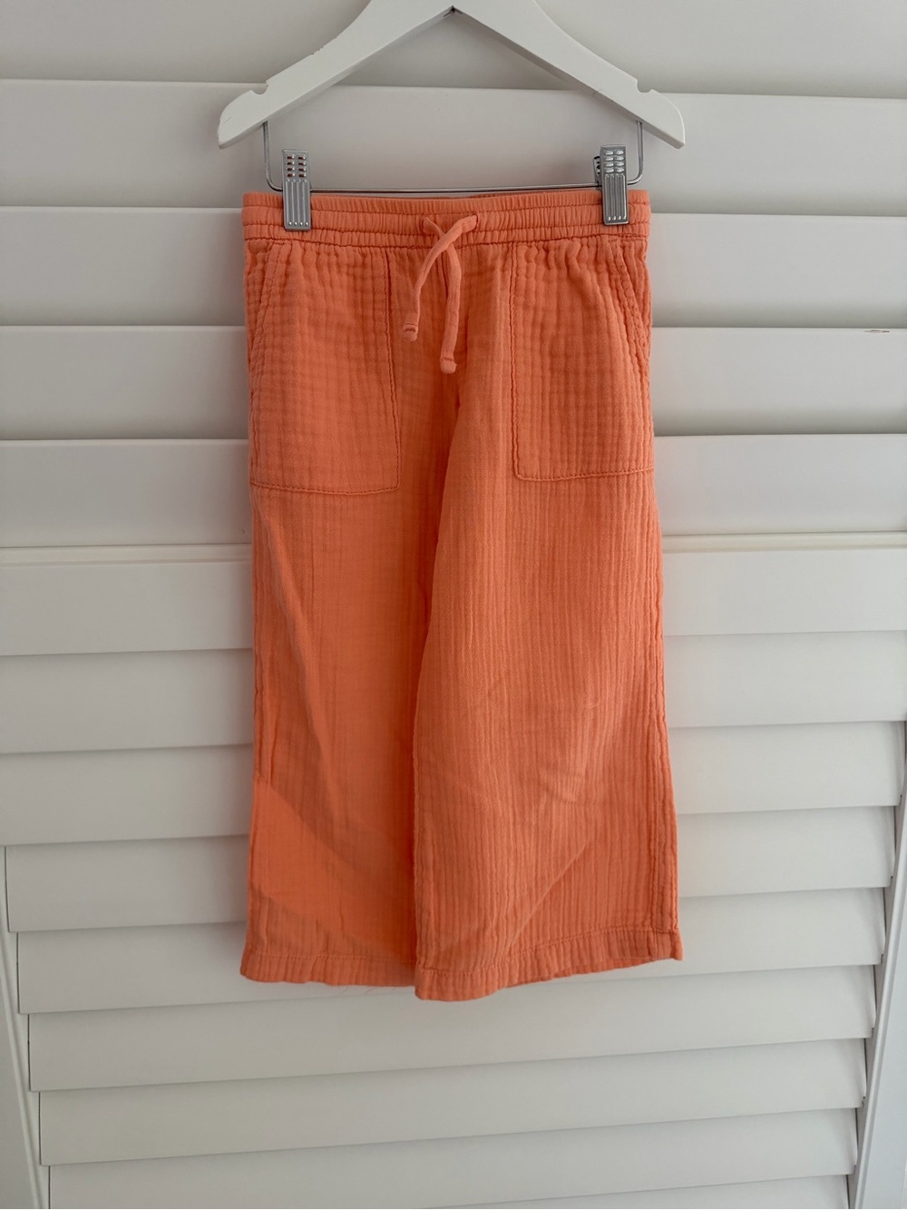 GAP Kids Elastic Waist Coral Pants cotton